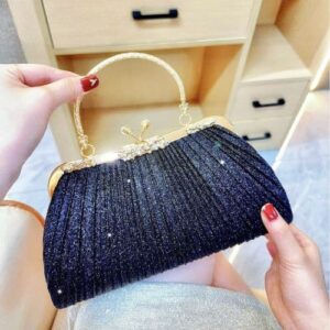 One Handel crossbody party clutch Black Color