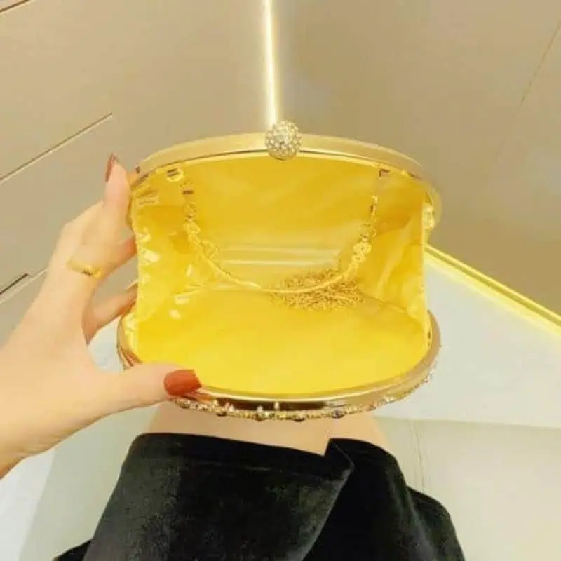 Oval sunflower full stone party bag - Image 7