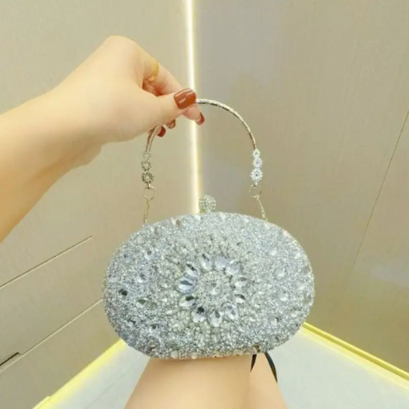 Oval sunflower full stone party bag - Image 2
