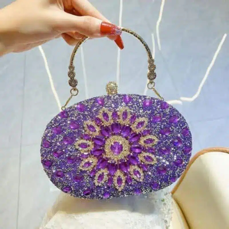 Oval sunflower full stone party bags - Image 3