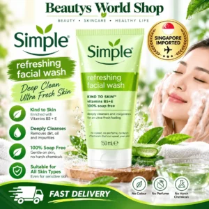 Simple Kind To Skin Refreshing Facial Wash Gel 150 ml (Poland)