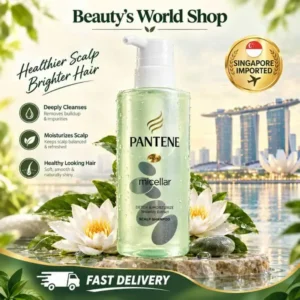 Pantene Pro-V Micellar Detox and Moisturize Waterlily Extract Scalp Shampoo