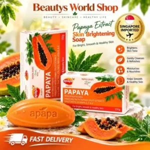 Apapa Papaya Skin Brightening Soap for Fresh Smooth and Radiant-Looking Skin