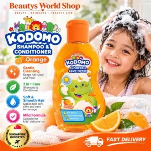 Kodomo Baby Shampoo & Conditioner Orange 200ml – কোডোমো বেবি শ্যাম্পু অ্যান্ড কন্ডিশনার